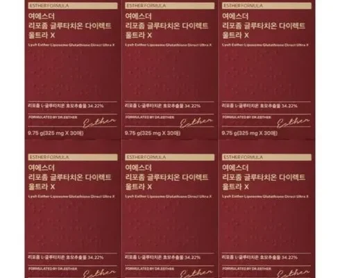 오늘의 원샷원딜 여에스더 리포좀글루타치온 울트라X 6박스 추천드립니다